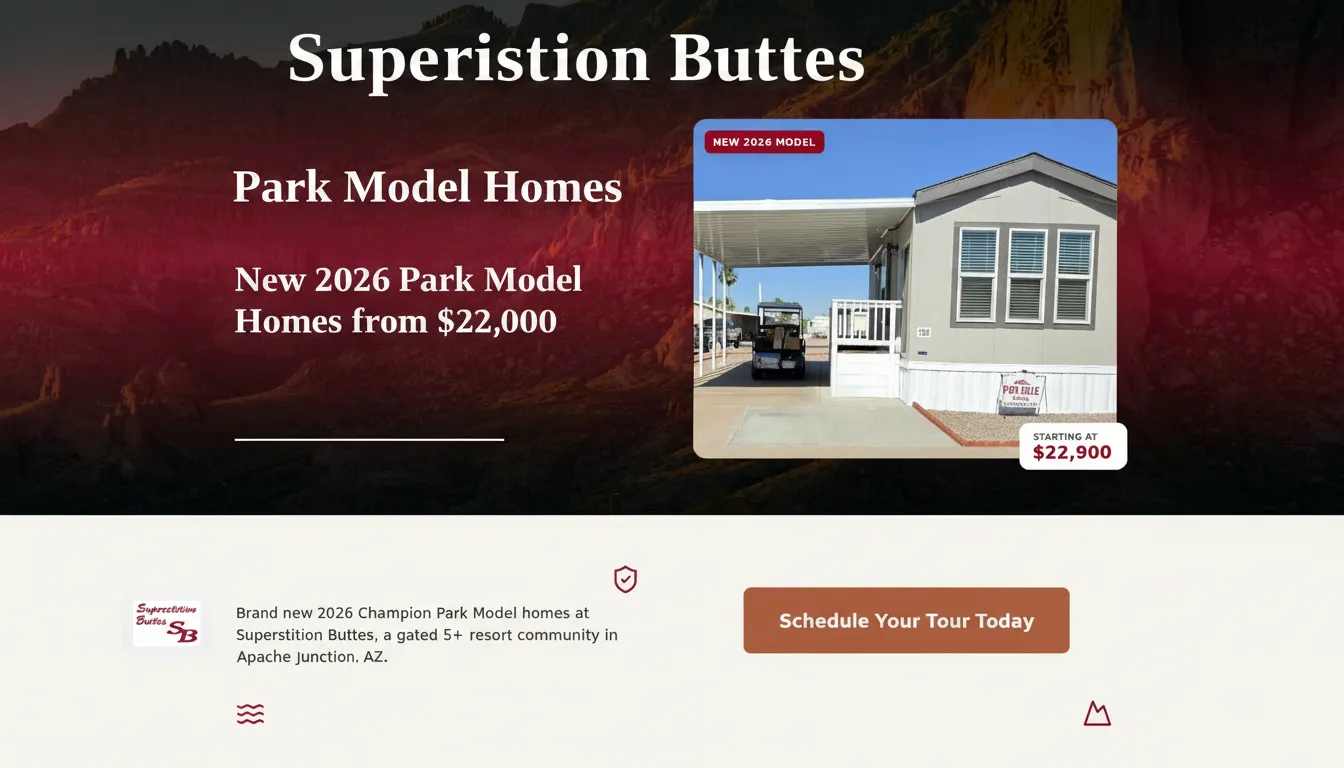 Superstition Buttes Park Model Homes